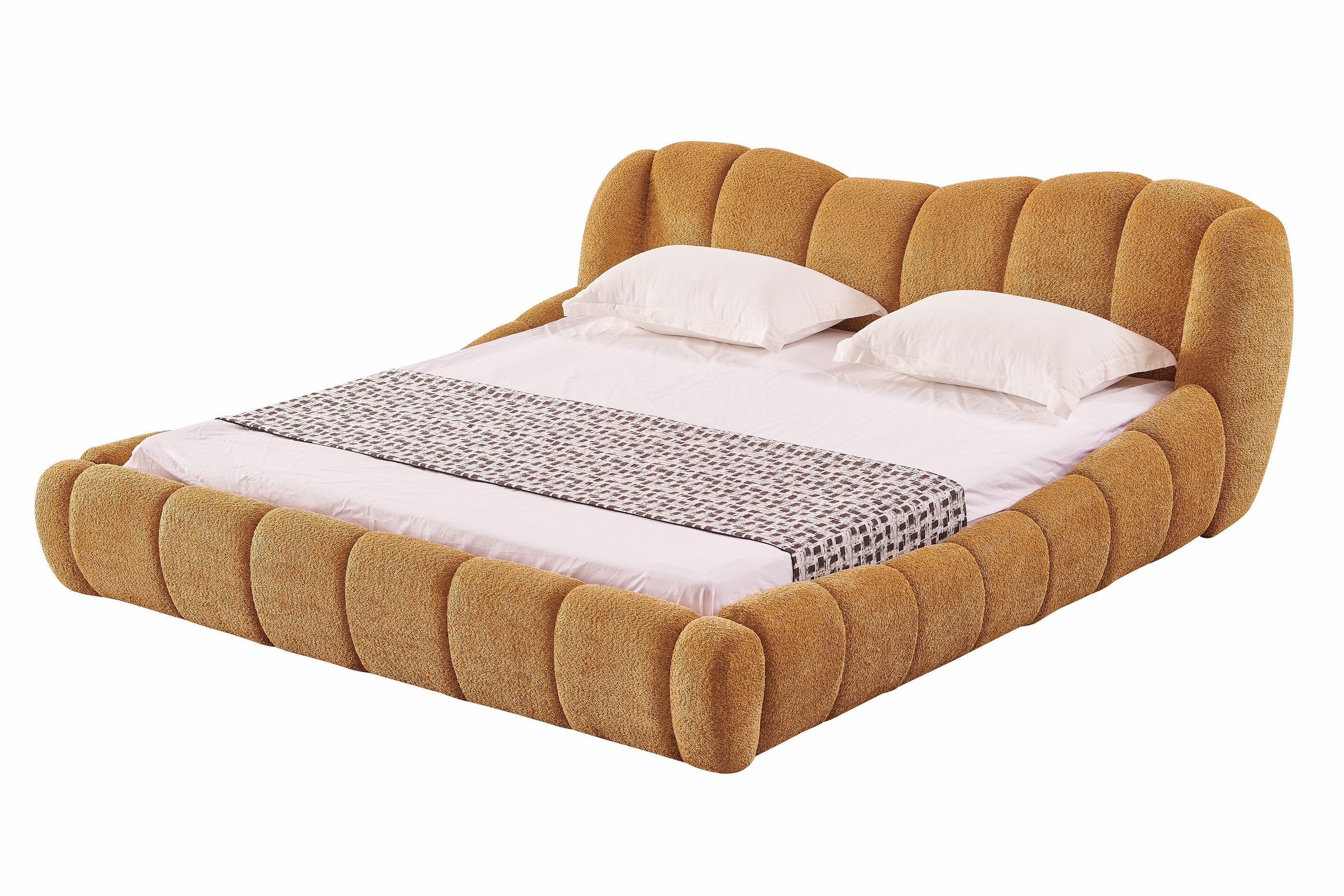 Modrest Janine Modern Camel Fabric Bed Model VGEV-A168-CML