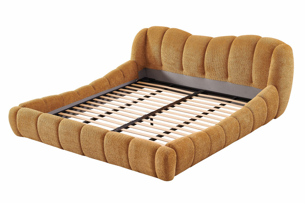 Modrest Janine Modern Camel Fabric Bed Model VGEV-A168-CML