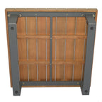 Renava Skaros Outdoor Grey Olefin Fabric & Eucalyptus Sectional Sofa & Coffee Table Set Model VGEF-BOSTON-SEC