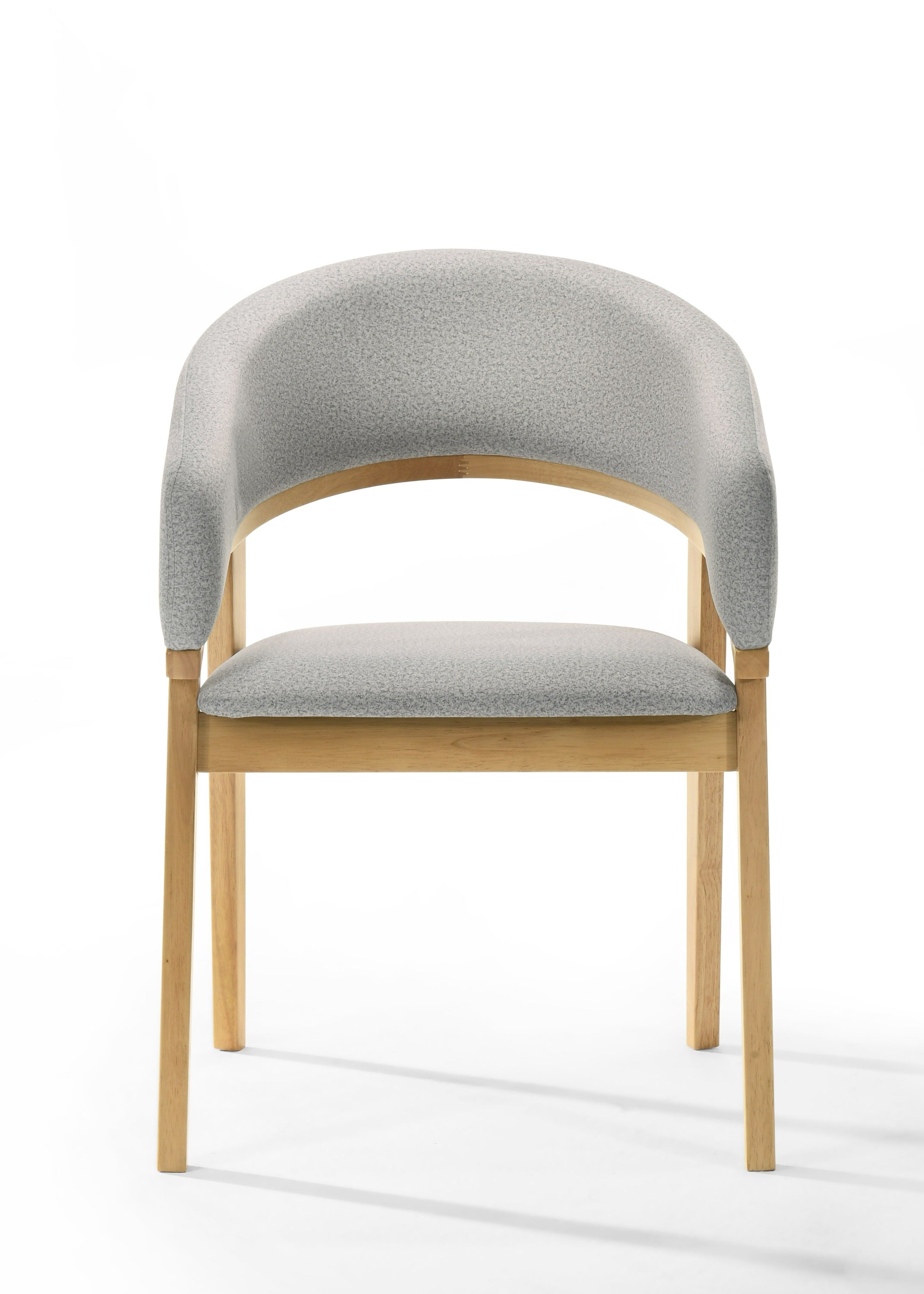 Modrest Truman Mid Century Modern Natural Oak Extendable Dining Table & 6 Chairs Set Model VGMA-MIT-5346-7PC-EXTSET-NAT