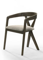 Modrest Weiss Mid Century Modern Light Grey Fabric & Wenge Dining Chair Model VGMA-MI-1181-WNG