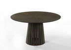 Modrest Weiss Mid Century Modern Wenge Round Dining Set Model VGMA-MIT-5346-RNDSET-WNG