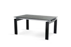 A&X Stratton Modern Black Extendable Dining Table Model VGUN8930
