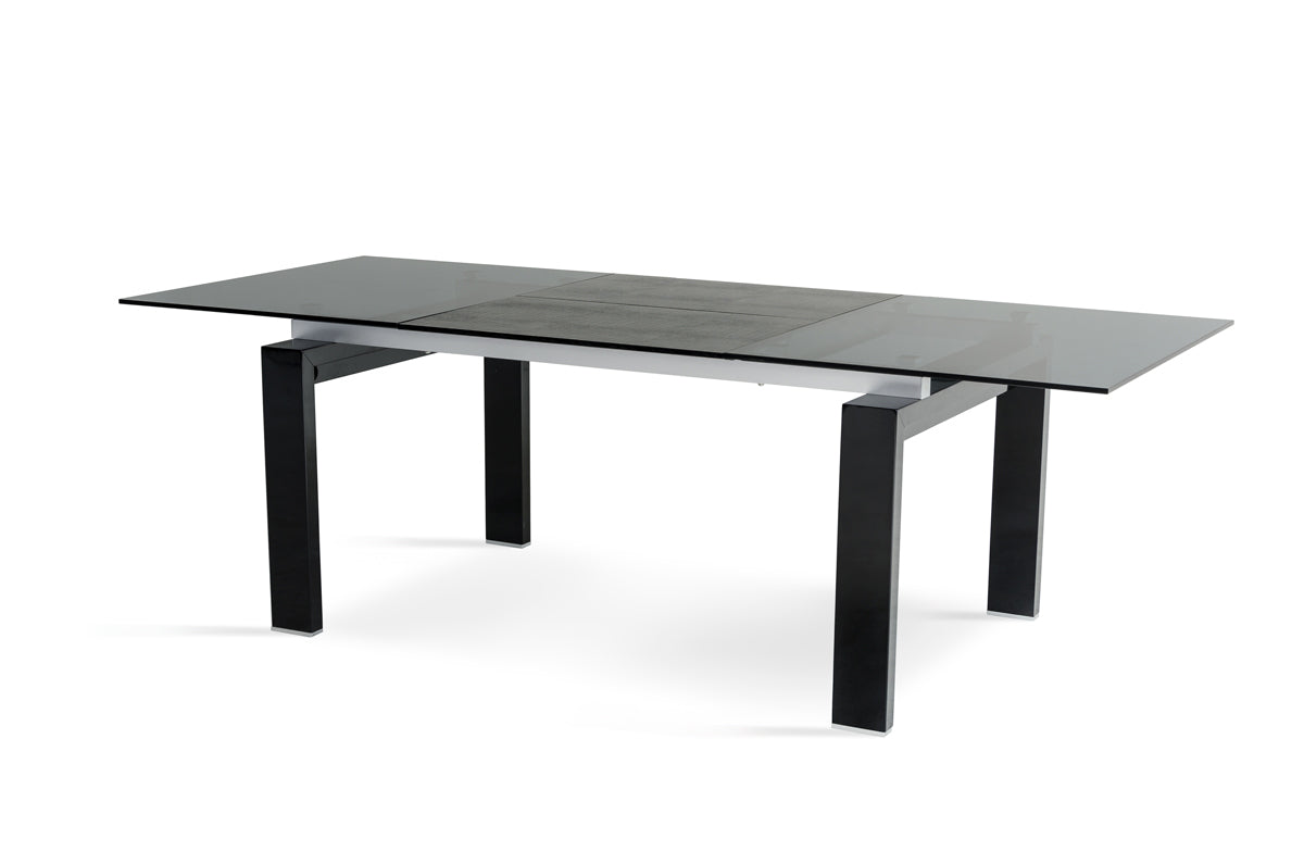A&X Stratton Modern Black Extendable Dining Table Model VGUN8930