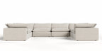 Divani Casa Garman Modern Light Grey Modular Sectional Sofa 8 Piece Sectional Model VGKKKF2651-MOD-GRY-SECT-8-Piece Sectional