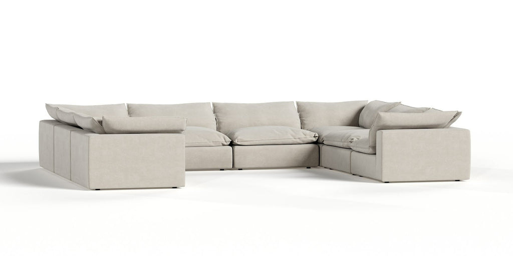 Divani Casa Garman Modern Light Grey Modular Sectional Sofa 8 Piece Sectional Model VGKKKF2651-MOD-GRY-SECT-8-Piece Sectional