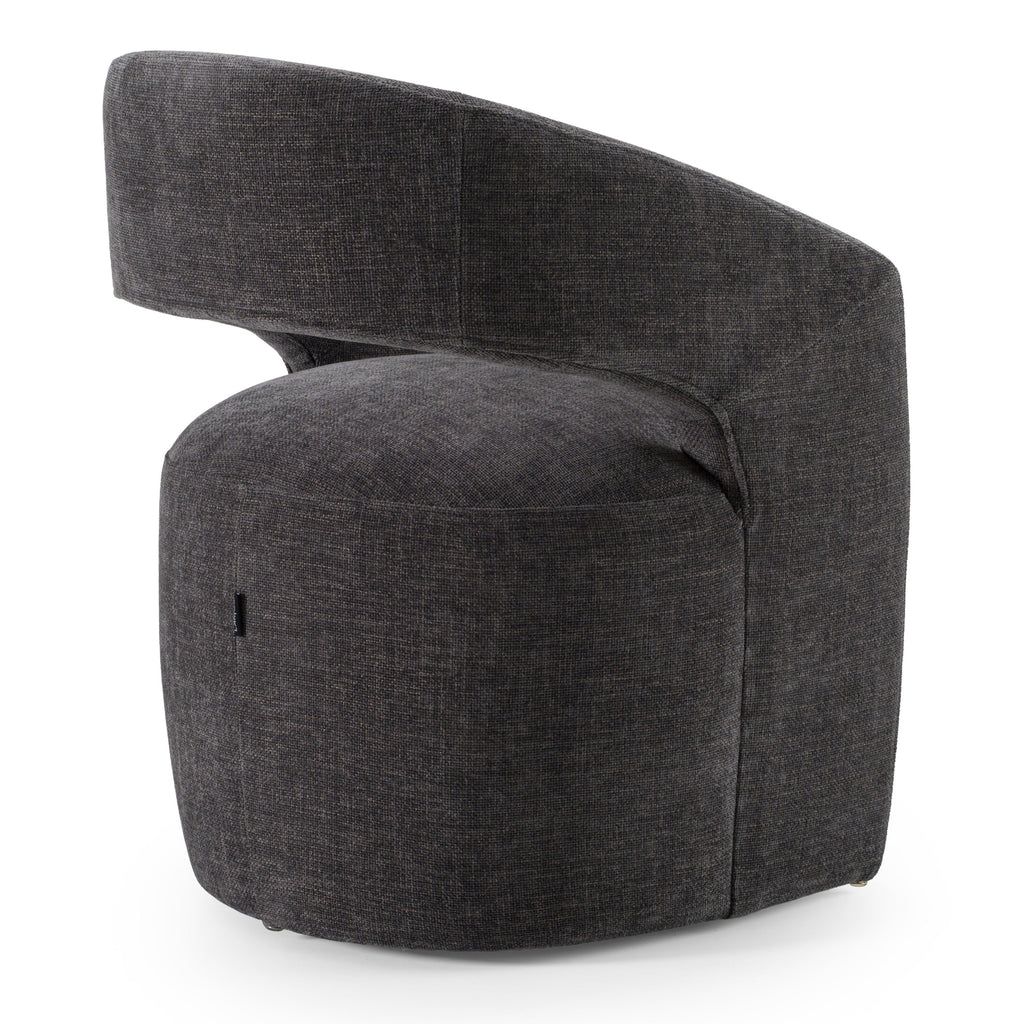 Modrest Angie Modern Dark Grey Fabric Dining Chair Model VGKK-KF-Y1230-DKGRY