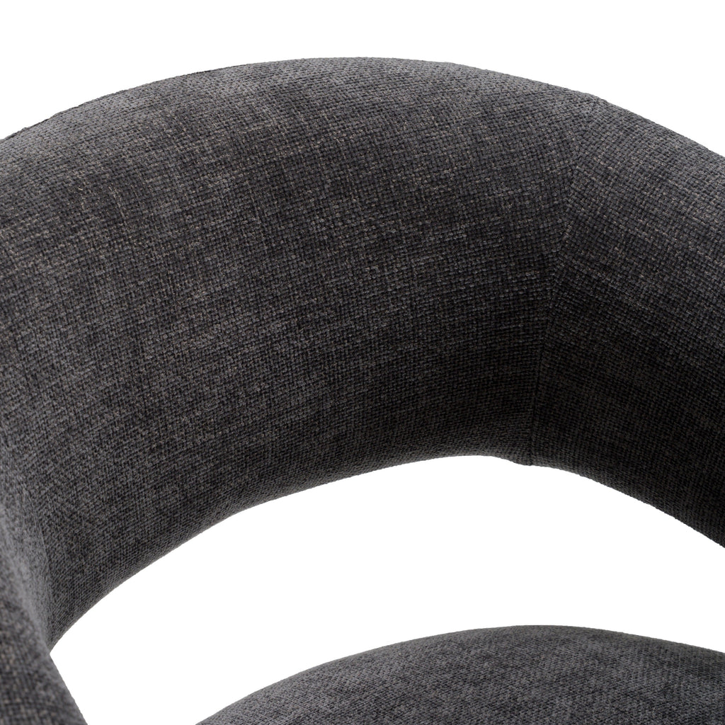 Modrest Angie Modern Dark Grey Fabric Dining Chair Model VGKK-KF-Y1230-DKGRY