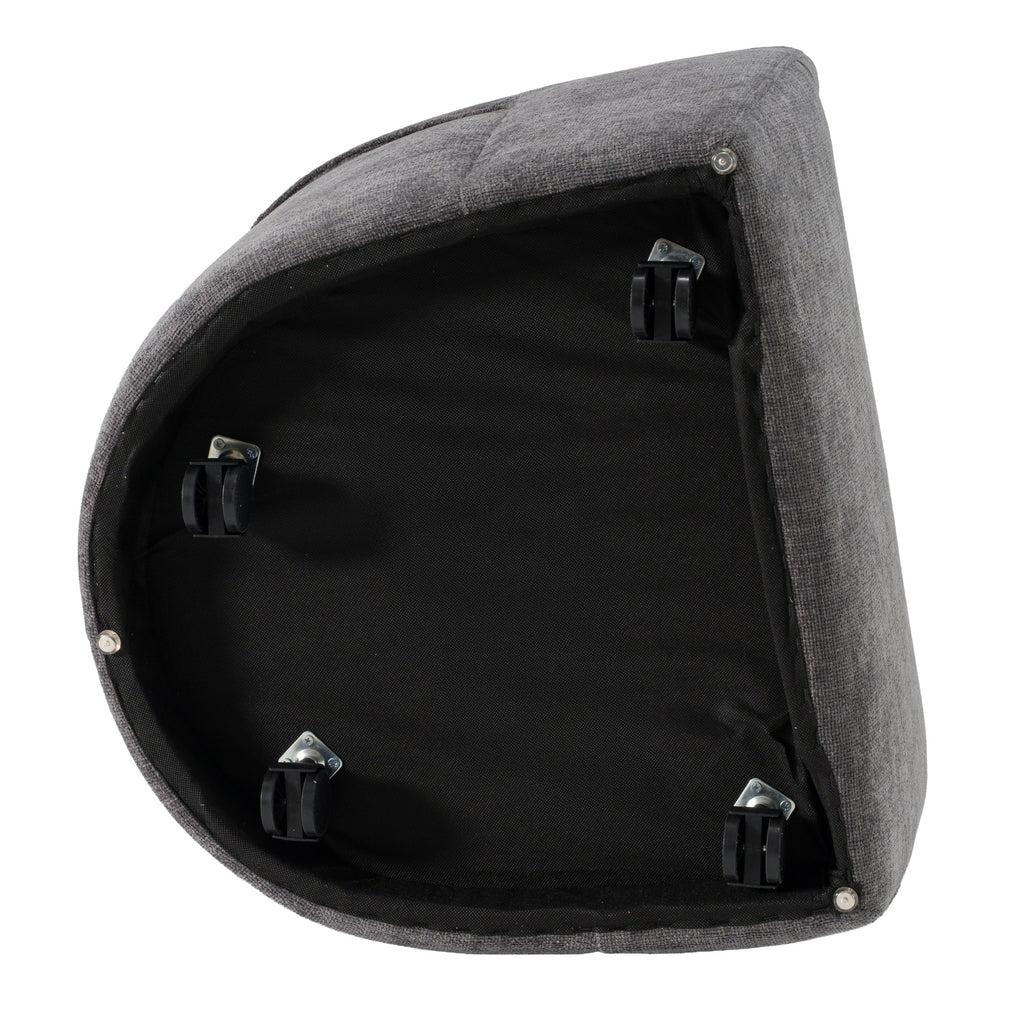 Modrest Angie Modern Dark Grey Fabric Dining Chair Model VGKK-KF-Y1230-DKGRY