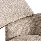 Modrest Ashley Modern Beige Fabric & Brushed Brass Dining Chair Model VGVCB2402-BGE