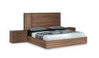 Nova Domus Asus Italian Modern Walnut 4 Piece Bedroom Set Model VGACASUS-4PC-SET-WAL
