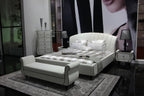 Auspicious Transitional Tufted Leather Platform Bed Model VGSLE-AUSPICIOUS