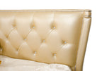 California King Monica Modern Champagne Leather Bed Model VGUNAW227-180-CK