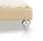 California King Monica Modern Champagne Leather Bed Model VGUNAW227-180-CK