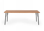 Modrest Barnum Industrial Oak And Black Iron Live Edge Dining Table Model VGAFSH17-CT7