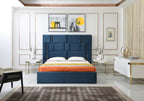 Modrest Adonis Modern Blue Fabric Bed Model VGVCBD096-19