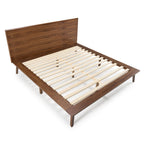 Queen Modrest Carmen Mid Century Modern Walnut Bed Model VGMABR-79-BED-Q