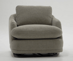 Divani Casa Chantry Modern Grey Sand Fabric Swivel Accent Chair Model VGKK-KF.8592-CHR-SAND