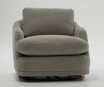 Divani Casa Chantry Modern Grey Sand Fabric Swivel Accent Chair Model VGKK-KF.8592-CHR-SAND