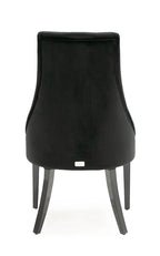 A&X Charlotte Black Velour Dining Chair (Set Of 2) Model VGUNAA031