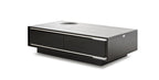 A&X Grand Modern Black Crocodile Lacquer Coffee Table With 2 Drawers Model VGUNCK8315-BLK