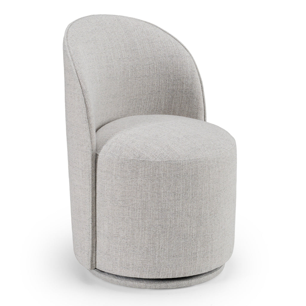 Modrest Correa Modern Light Grey Fabric Swivel Dining Chair Model VGKK-KF.Y1179-LTGRY