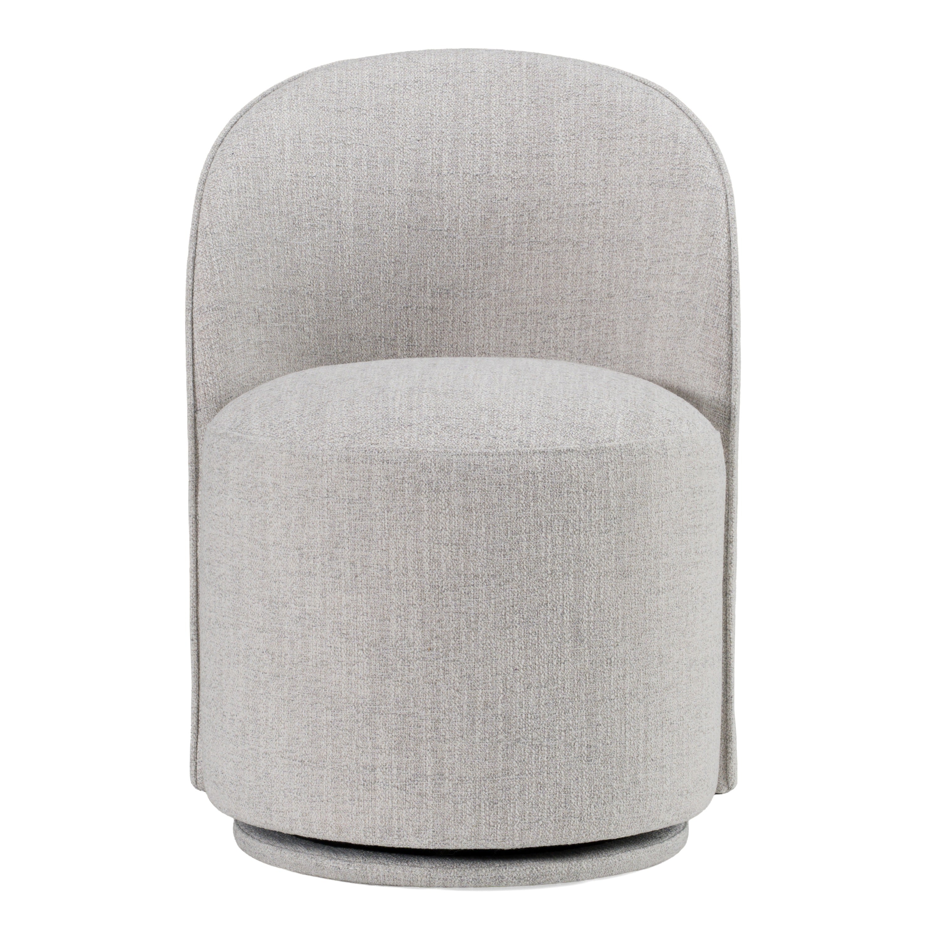 Modrest Correa Modern Light Grey Fabric Swivel Dining Chair Model VGKK-KF.Y1179-LTGRY