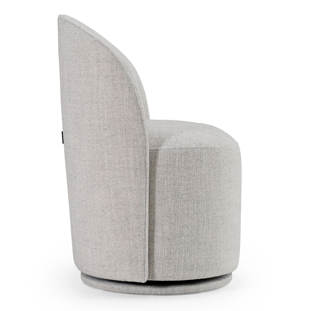 Modrest Correa Modern Light Grey Fabric Swivel Dining Chair Model VGKK-KF.Y1179-LTGRY