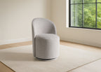 Modrest Correa Modern Light Grey Fabric Swivel Dining Chair Model VGKK-KF.Y1179-LTGRY