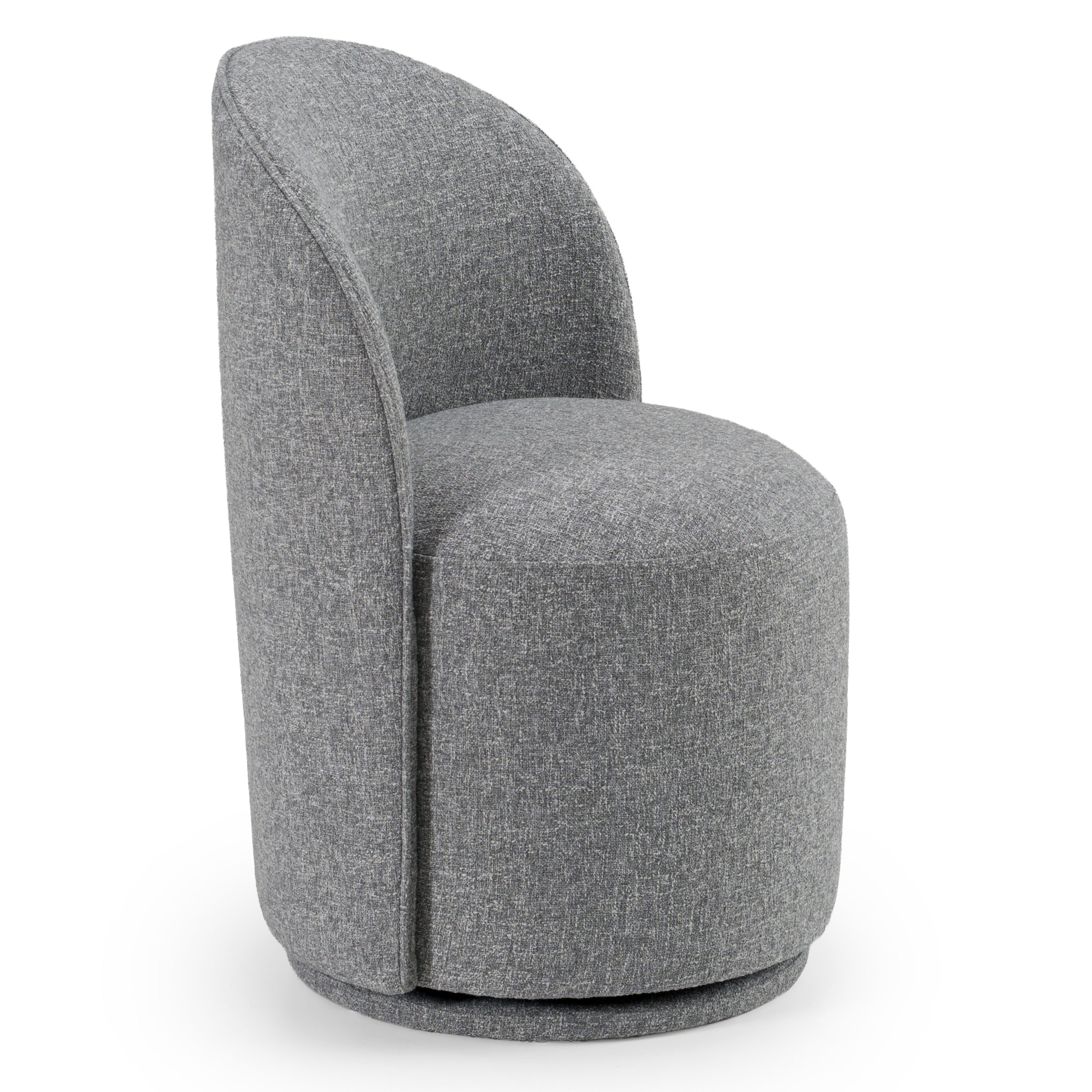 Modrest Correa Modern Grey Fabric Swivel Dining Chair Model VGKK-KF.Y1179-GRY