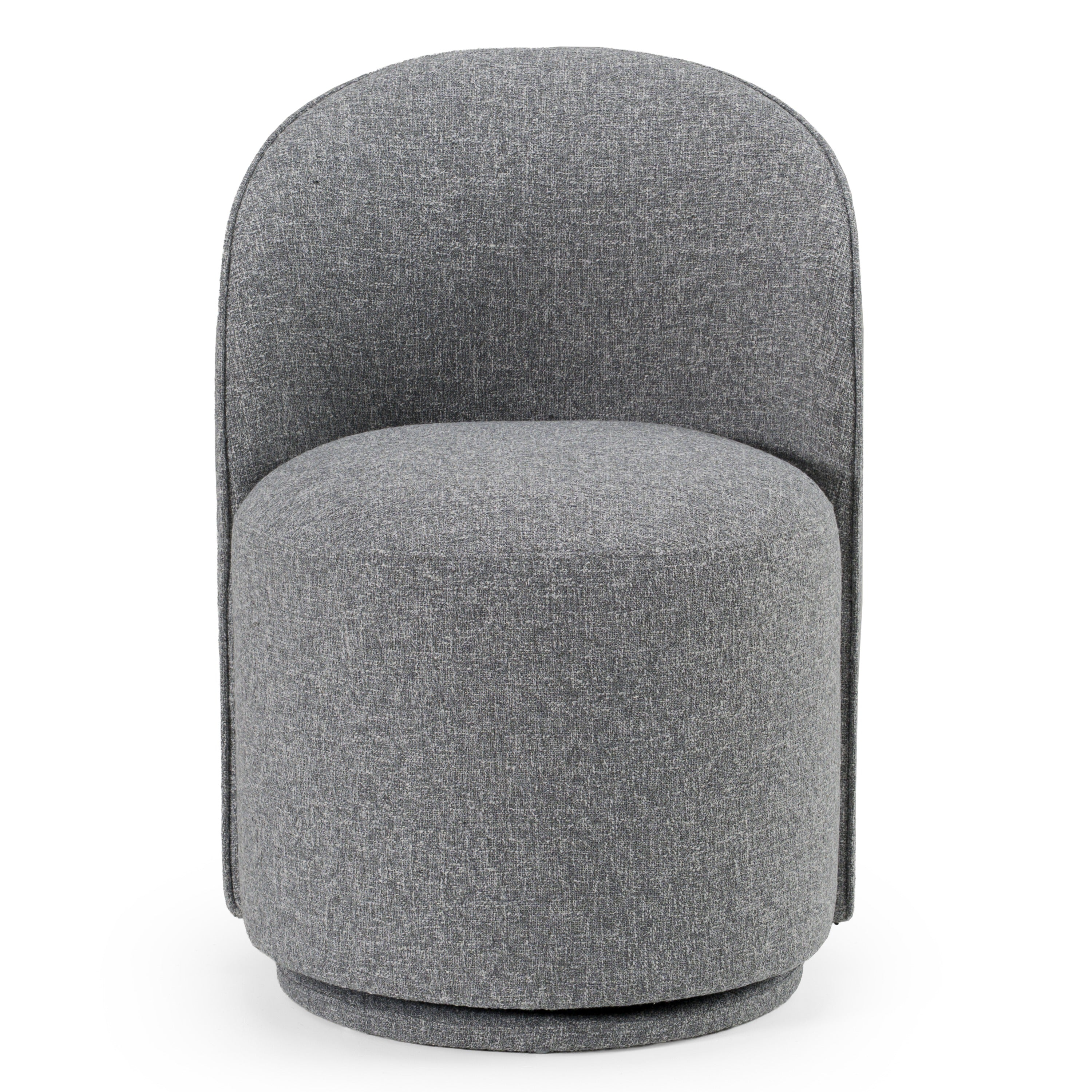 Modrest Correa Modern Grey Fabric Swivel Dining Chair Model VGKK-KF.Y1179-GRY