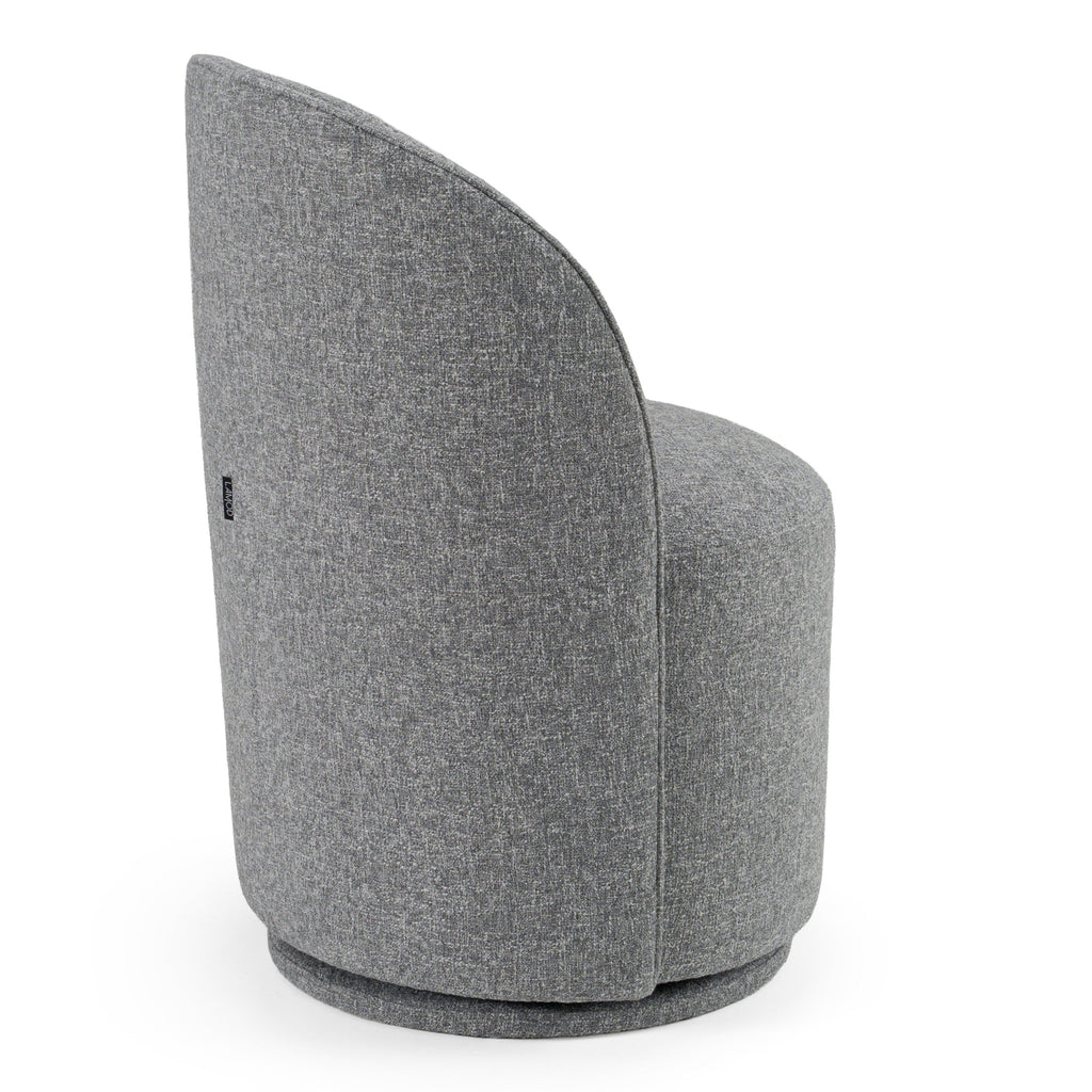 Modrest Correa Modern Grey Fabric Swivel Dining Chair Model VGKK-KF.Y1179-GRY