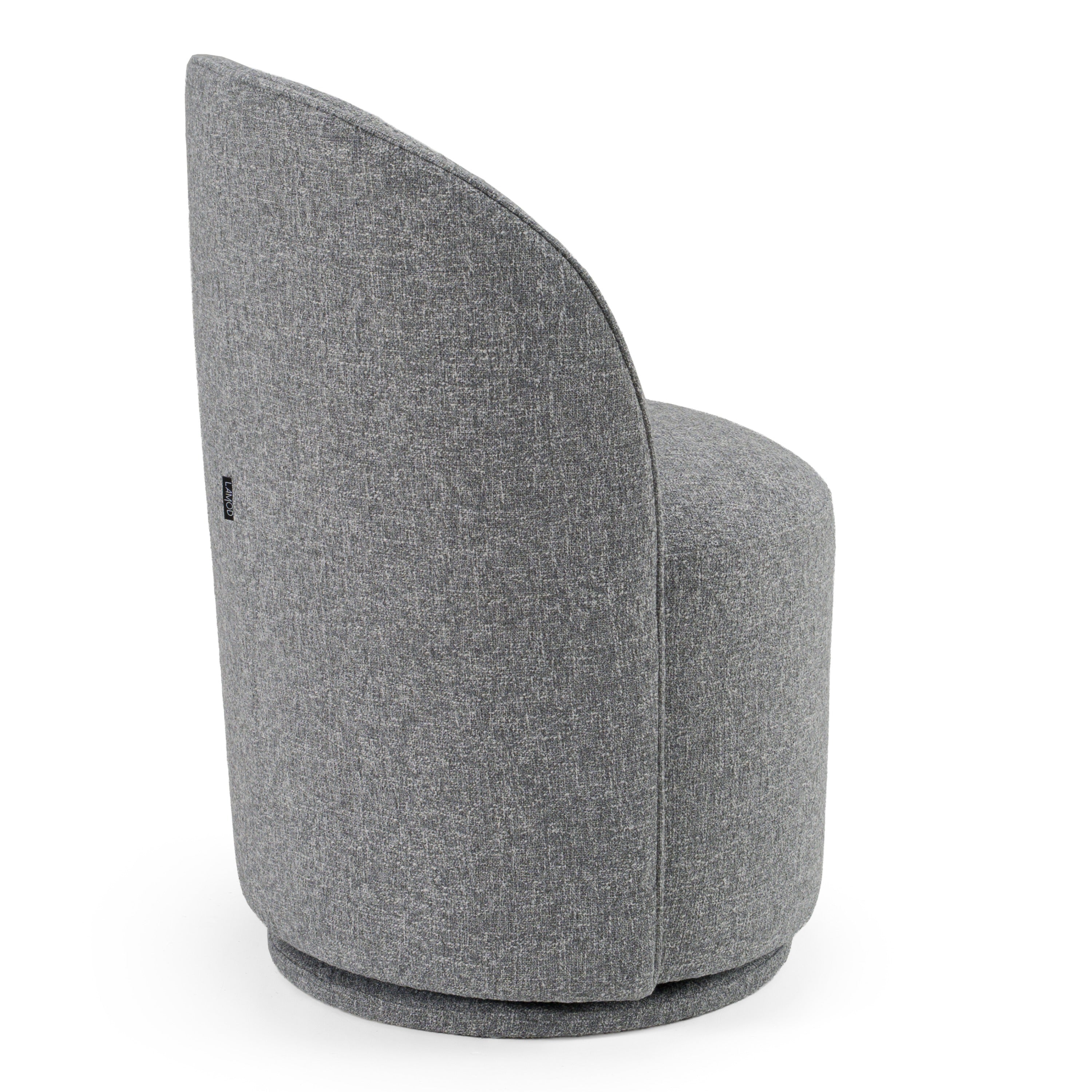 Modrest Correa Modern Grey Fabric Swivel Dining Chair Model VGKK-KF.Y1179-GRY