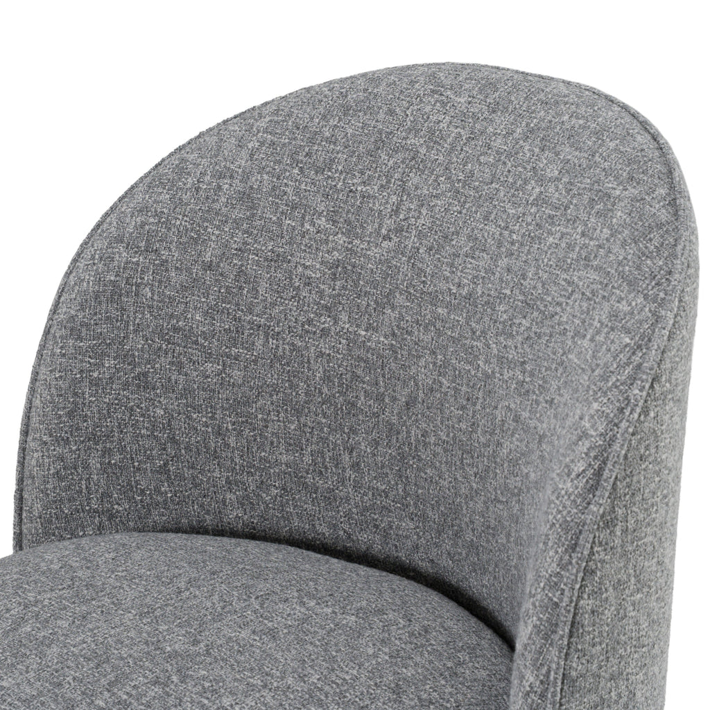 Modrest Correa Modern Grey Fabric Swivel Dining Chair Model VGKK-KF.Y1179-GRY