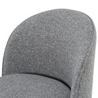 Modrest Correa Modern Grey Fabric Swivel Dining Chair Model VGKK-KF.Y1179-GRY