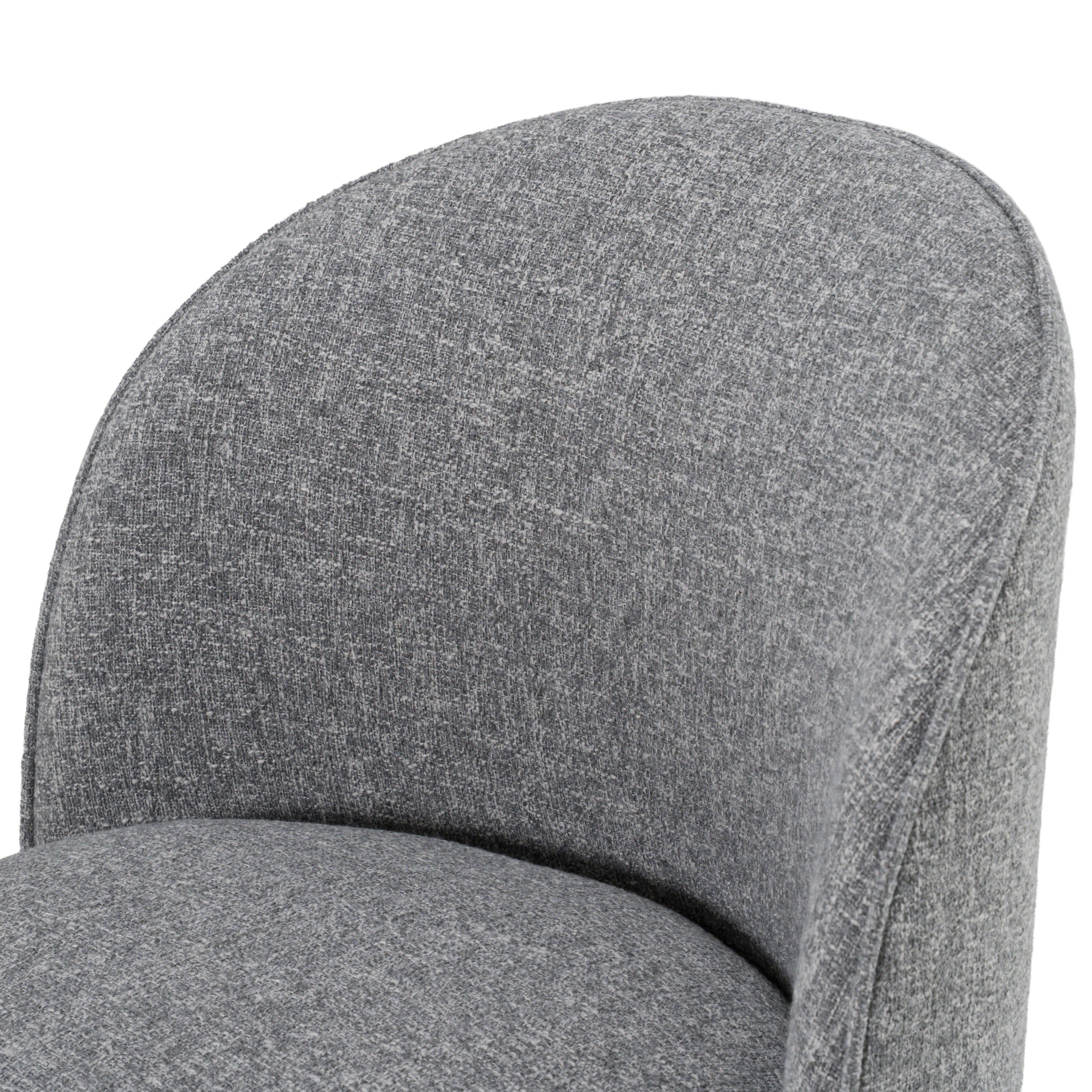 Modrest Correa Modern Grey Fabric Swivel Dining Chair Model VGKK-KF.Y1179-GRY