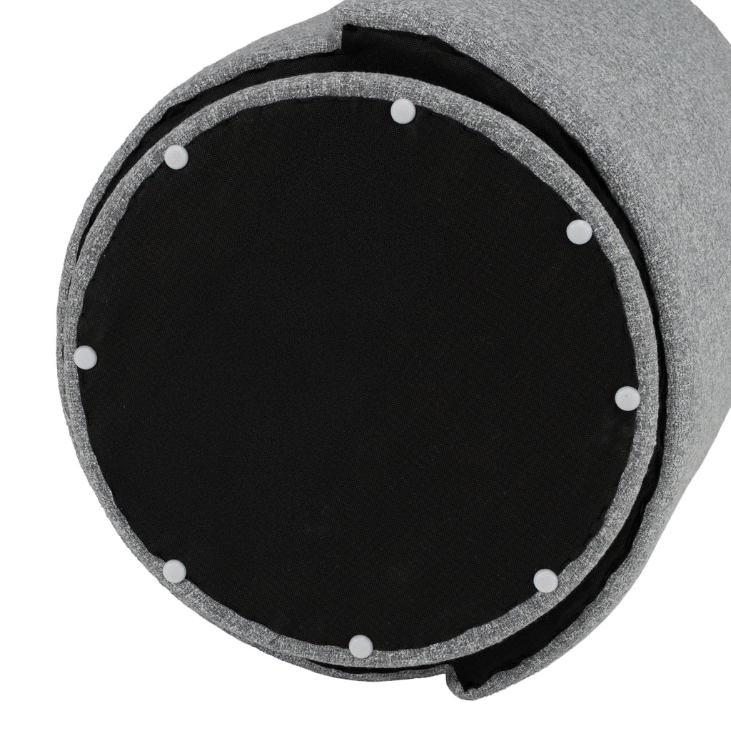 Modrest Correa Modern Grey Fabric Swivel Dining Chair Model VGKK-KF.Y1179-GRY