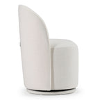 Modrest Correa Modern White Fabric Swivel Dining Chair Model VGKK-KF.Y1179-WHT