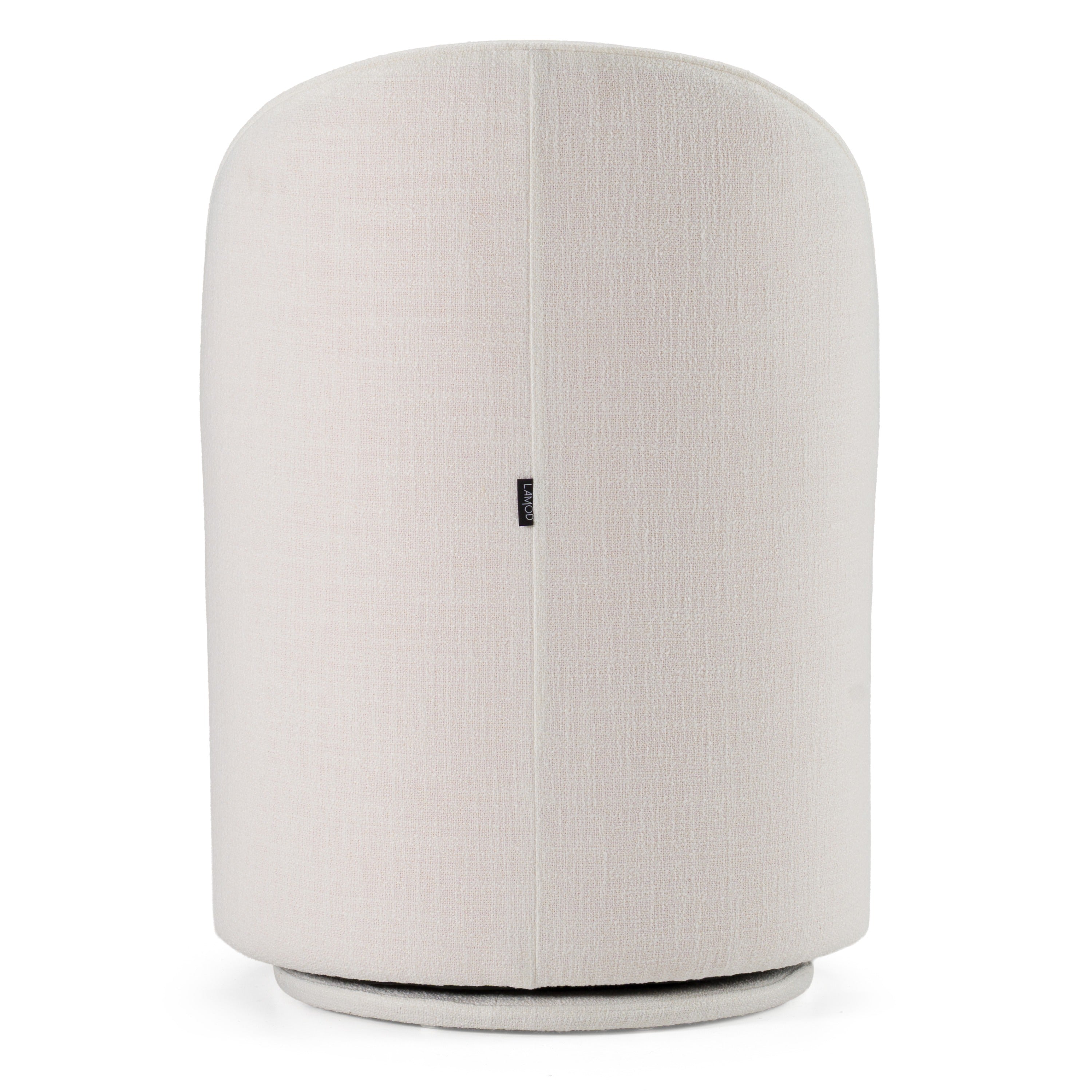 Modrest Correa Modern White Fabric Swivel Dining Chair Model VGKK-KF.Y1179-WHT