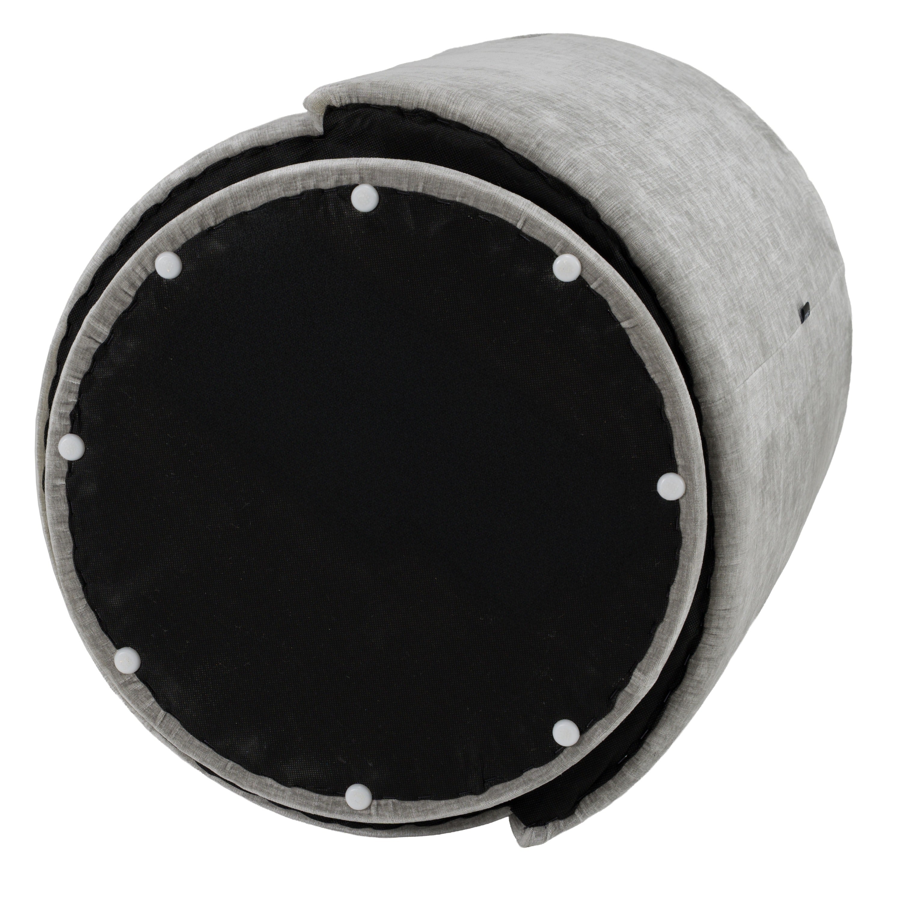 Modrest Correa Modern Dove Grey Fabric Swivel Dining Chair Model VGKK-KF.Y1179-DOVE