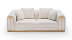 Divani Casa Dosie Modern Beige Fabric Sofa & Loveseat Set Model VGBNS-9368-SET-BGE