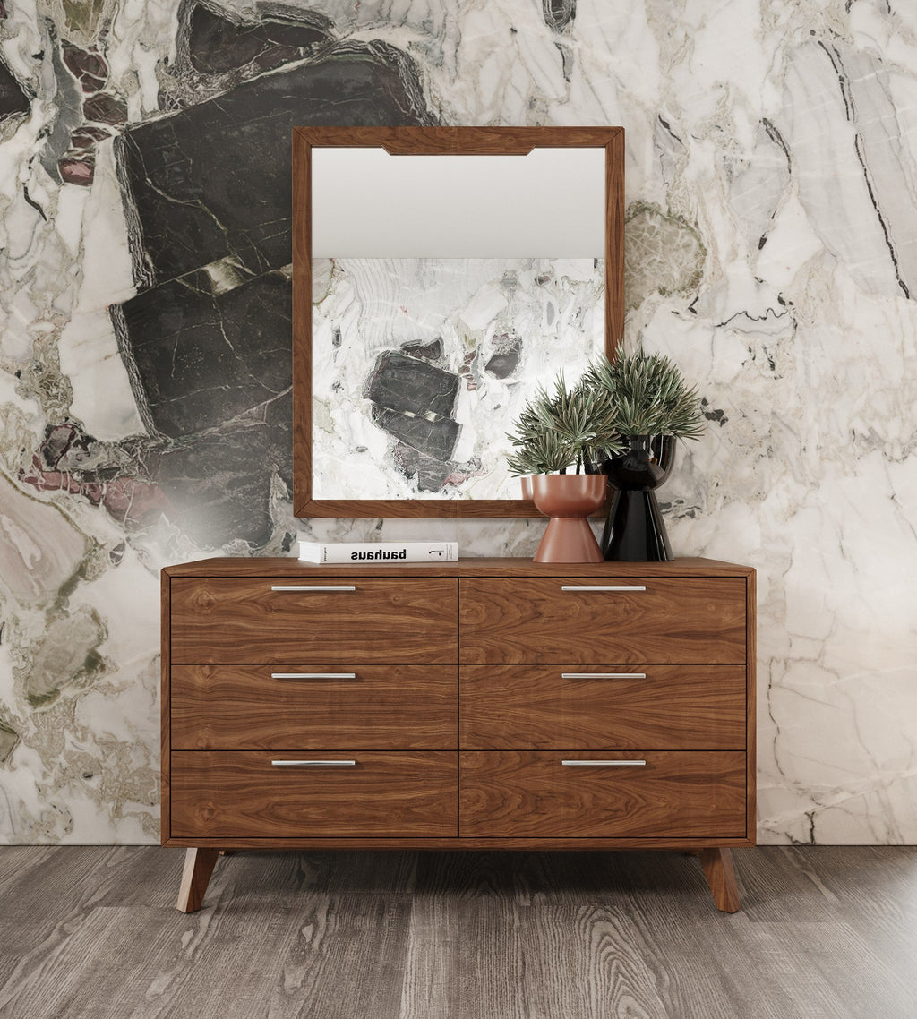 Nova Domus Soria Mid Century Grey & Walnut Bedroom Set Model VGMASORIA-SET