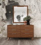 Nova Domus Soria Mid Century Grey & Walnut Bedroom Set Model VGMASORIA-SET