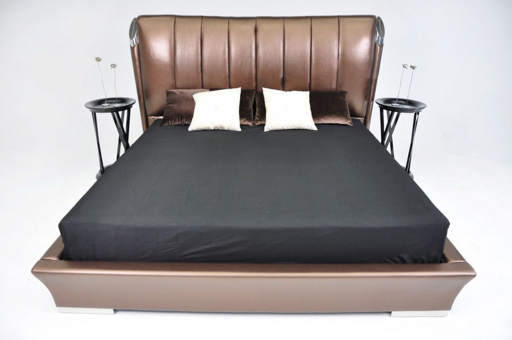 Queent Temptation Caesar Italian Classical Design Leather Platform King Bed Model VGWCTEM-8C301A-Q