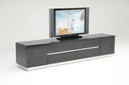 A&X Skyline Modern Black Crocodile Lacquer Tv Stand Model VGUNAK588-230-BLK