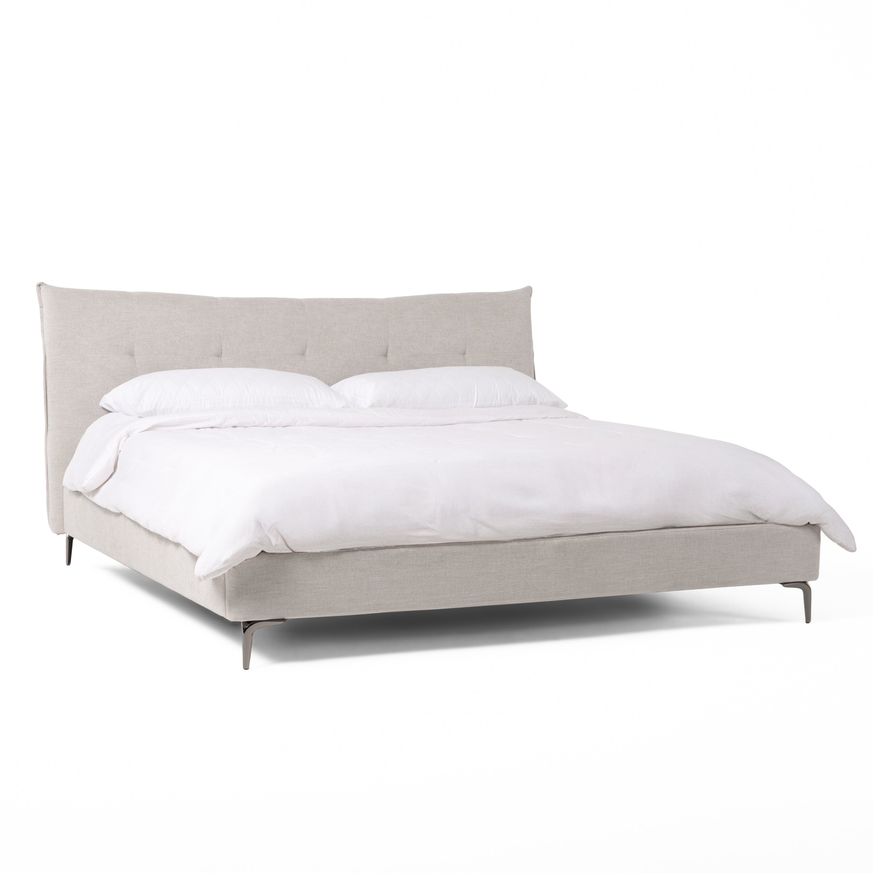 Modrest Dysart Modern Grey Fabric Bed Model VGMB-B029-BED