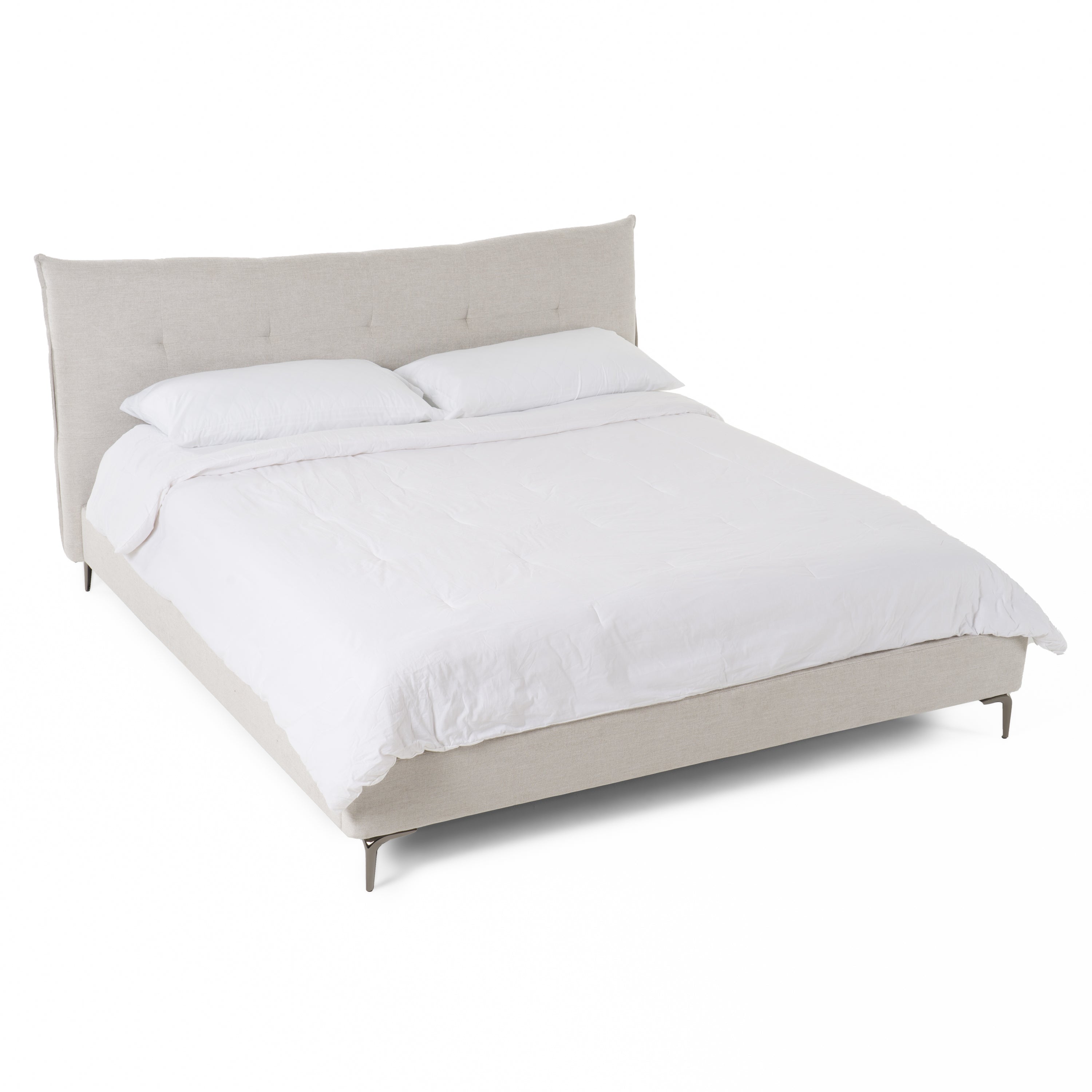 Modrest Dysart Modern Grey Fabric Bed Model VGMB-B029-BED