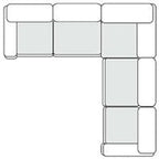 Divani Casa Everest Modern Brown Leather Modular Sectional Sofa 5 Piece Sectional Model VGOD-ZW-23118-MOD-5-Piece Sectional