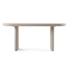 Modrest Evermore Modern Grey Faux Cement Oval Dining Table Model VGGM-1752-GRY