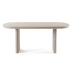 Modrest Evermore Modern Grey Faux Cement Oval Dining Table Model VGGM-1752-GRY